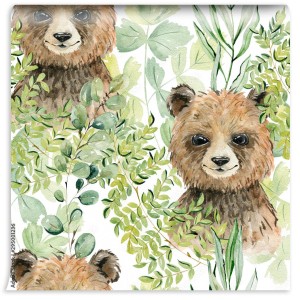 fototapeta niedzwiedz ilustracja akwarela