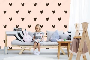 fototapeta wzor serca bez szwu heart