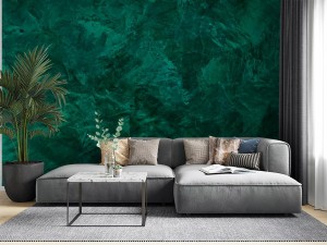 fototapeta butelkowa zieleń beton, loft