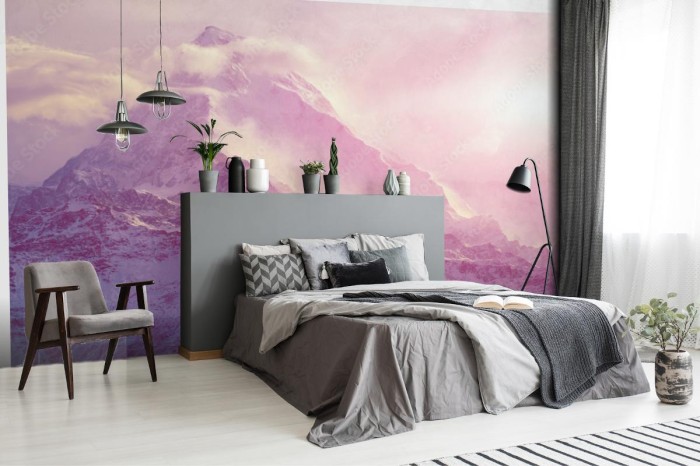 fototapeta wschod slonca w gorach