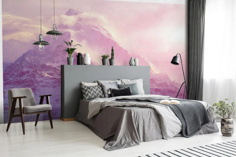 fototapeta wschod slonca w gorach
