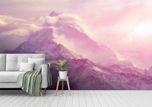 fototapeta wschod slonca w gorach