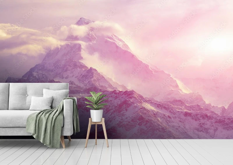 fototapeta wschod slonca w gorach