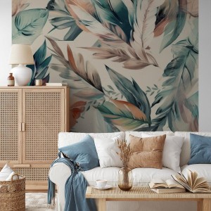 fototapeta boho liscie