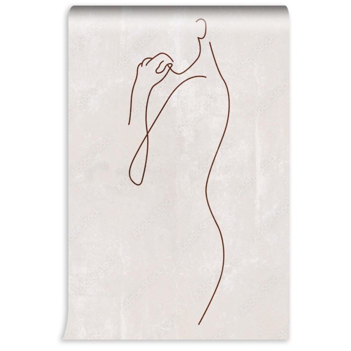 fototapeta boho szkic kobiety
