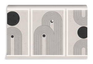 fototapeta geometria w stylu boho