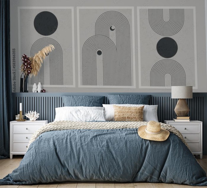 fototapeta geometria w stylu boho