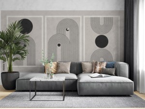 fototapeta geometria w stylu boho