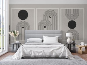 fototapeta geometria w stylu boho