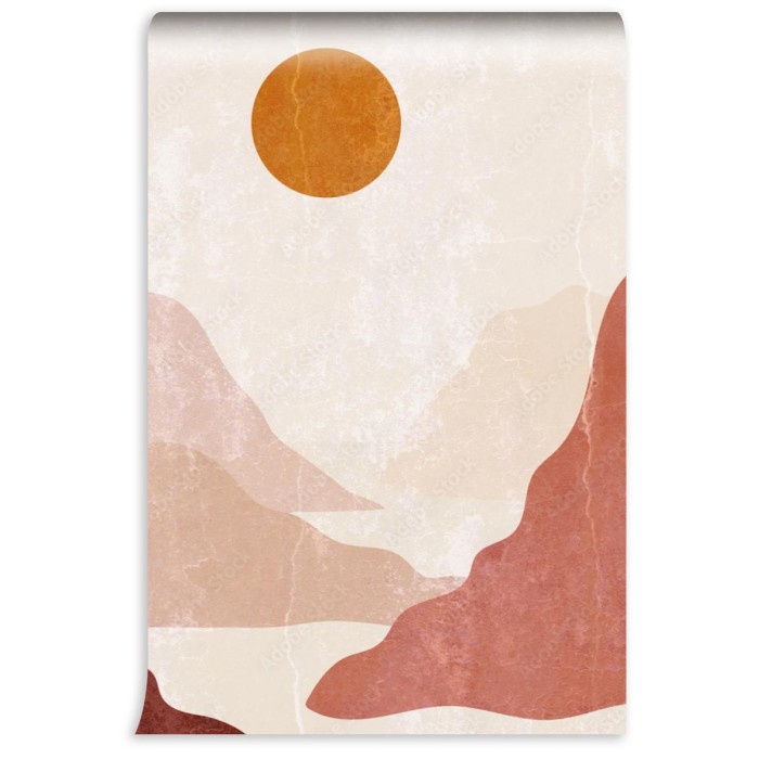 fototapeta minimalistyczny wzor w stylu boho