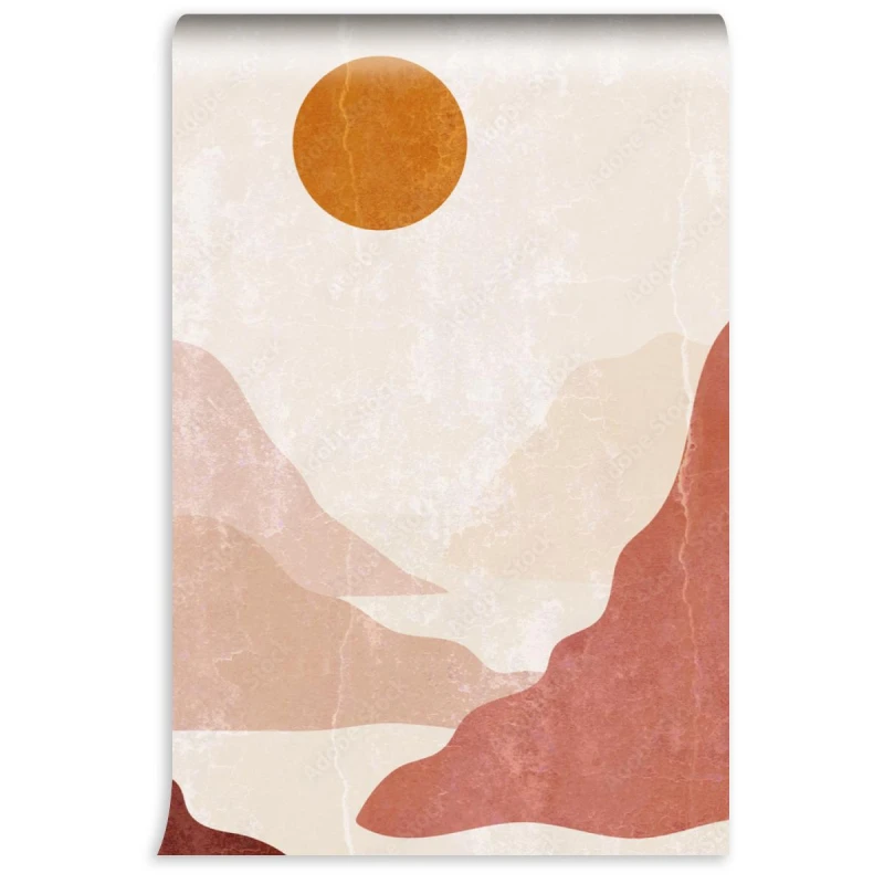 fototapeta minimalistyczny wzor w stylu boho