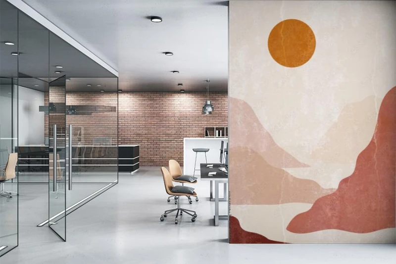 fototapeta minimalistyczny wzor w stylu boho