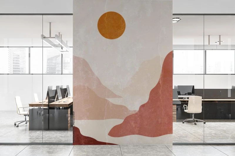 fototapeta minimalistyczny wzor w stylu boho