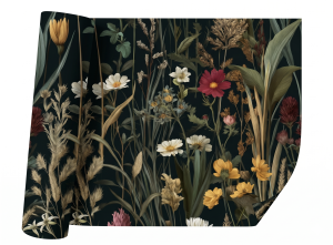 Fototapeta botaniczna z dzikimi kwiatami i trawami.png