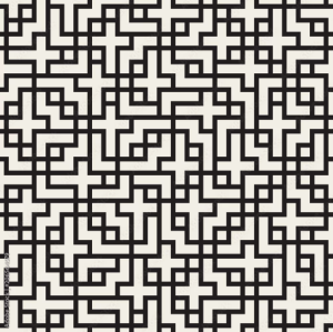 Tapeta mozaika linii, geometryczna nowoczesna