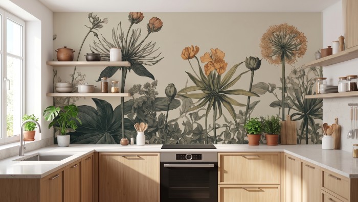Fototapeta botaniczna w stylu vintage.jpeg
