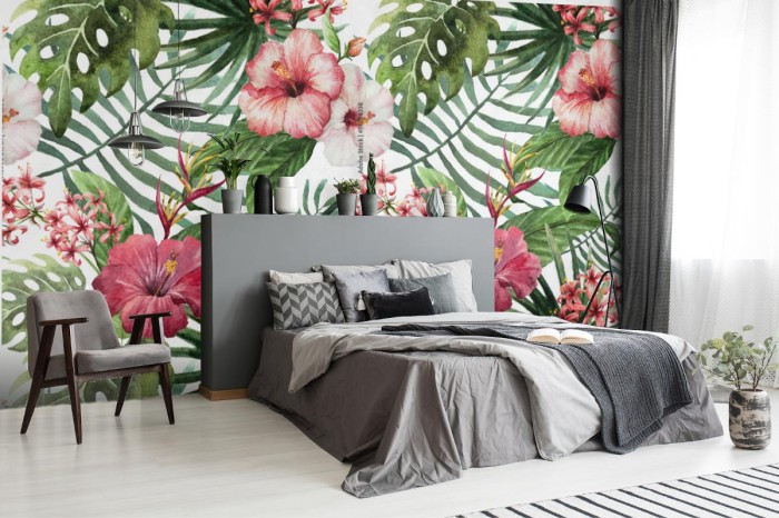 fototapeta duze kwiaty orchidei