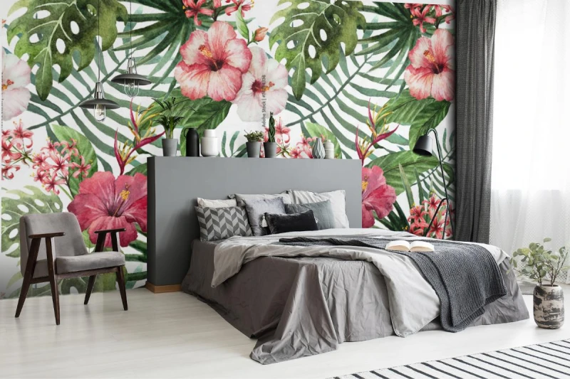 fototapeta duze kwiaty orchidei