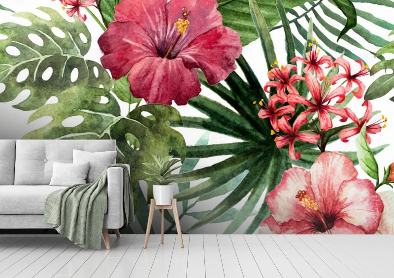 fototapeta duze kwiaty orchidei