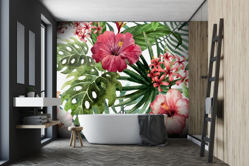 fototapeta duze kwiaty orchidei