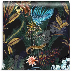 fototapeta fauna i flora dzungli styl kolonialny