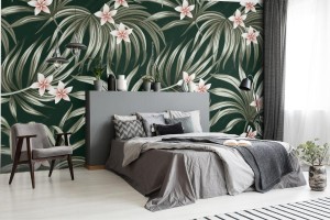 fototapeta tropikalny rocznika kwiatu plumeria kwiecista