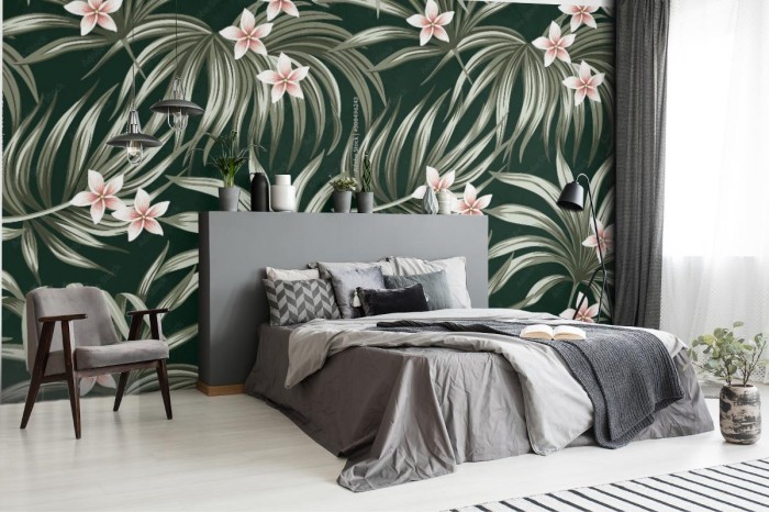 fototapeta tropikalny rocznika kwiatu plumeria kwiecista