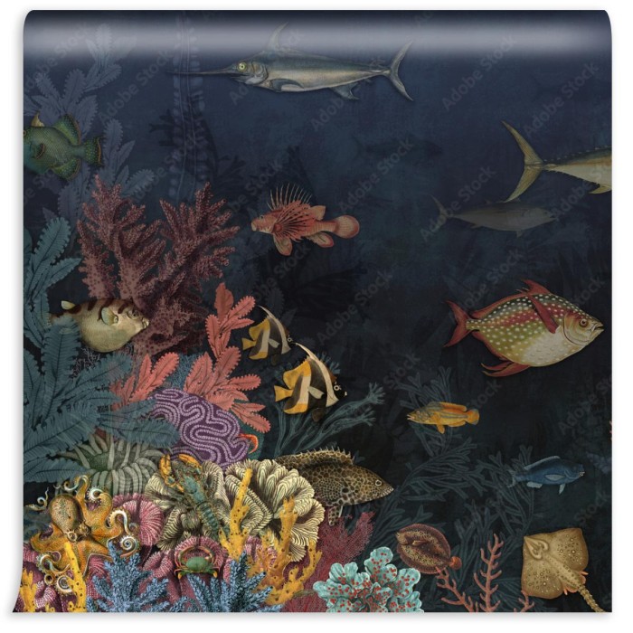 fototapeta tlo oceanu akwarium