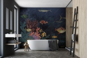 fototapeta tlo oceanu akwarium