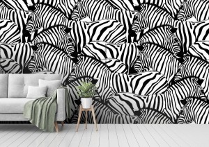 fototapeta zebra bezszwowy wzor snannah zwierzecy ornament d