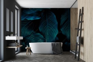 fototapeta liscie spathiphyllum cannifolium streszczenie