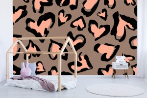 fototapeta wzor lamparta drukuj wektor bez szwu abstrakcyjny