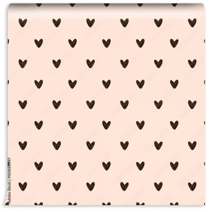 fototapeta wzor serca bez szwu heart