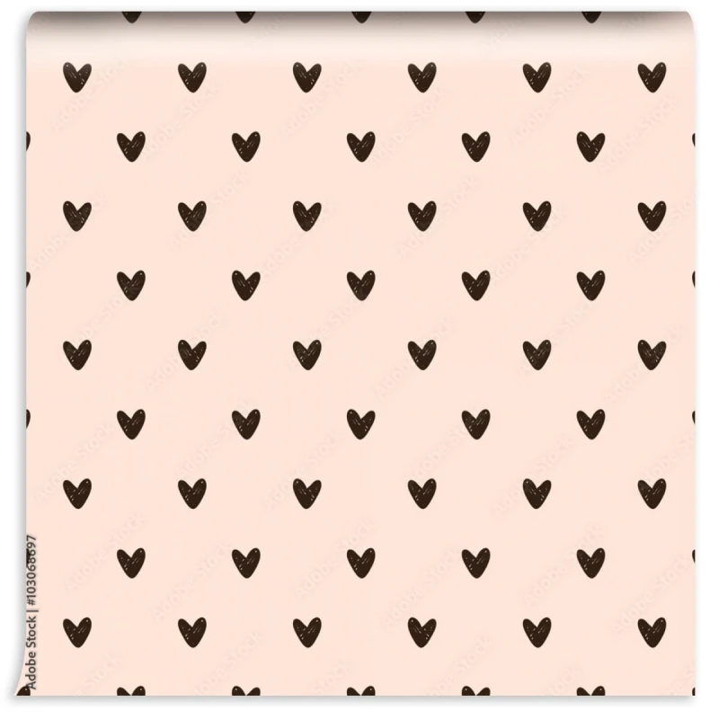fototapeta wzor serca bez szwu heart