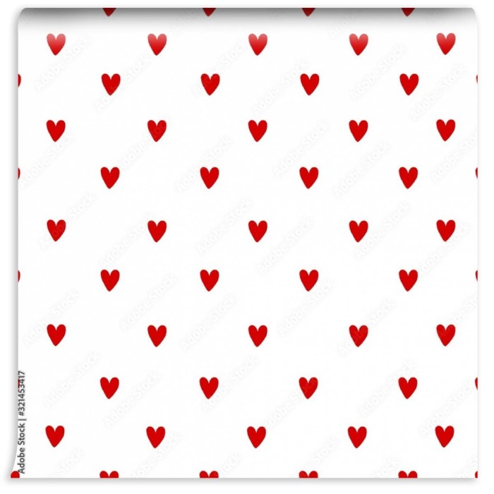 fototapeta wzor serca bez szwu heart