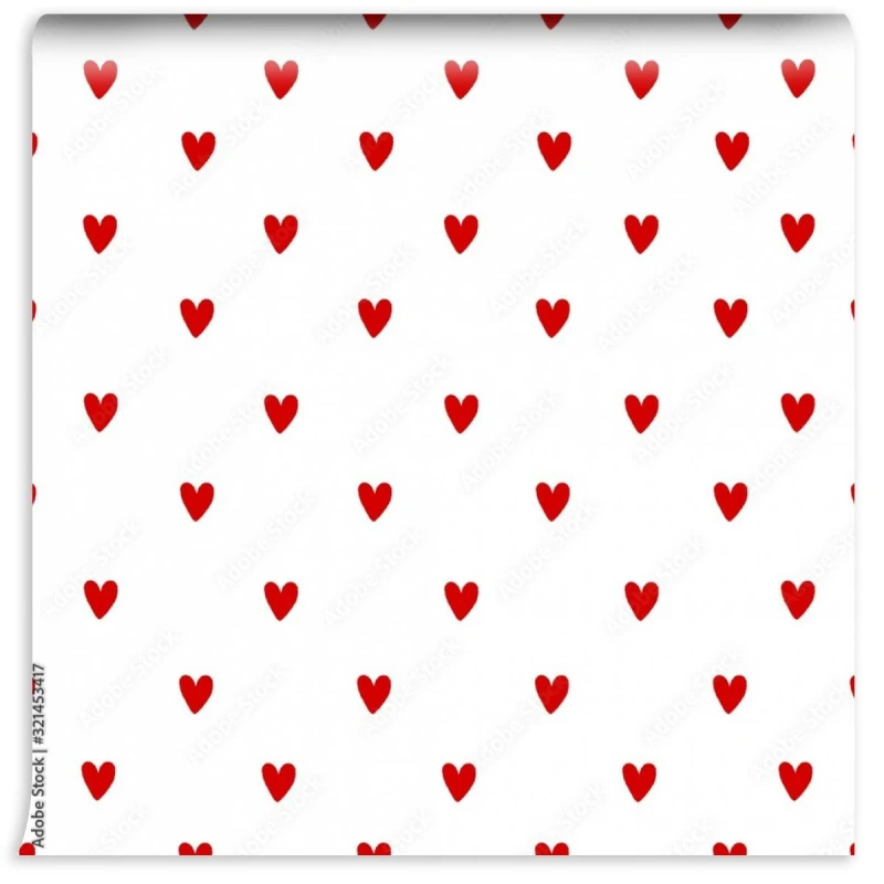 fototapeta wzor serca bez szwu heart