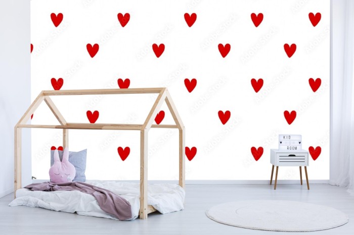 fototapeta wzor serca bez szwu heart