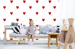 fototapeta wzor serca bez szwu heart