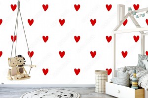 fototapeta wzor serca bez szwu heart