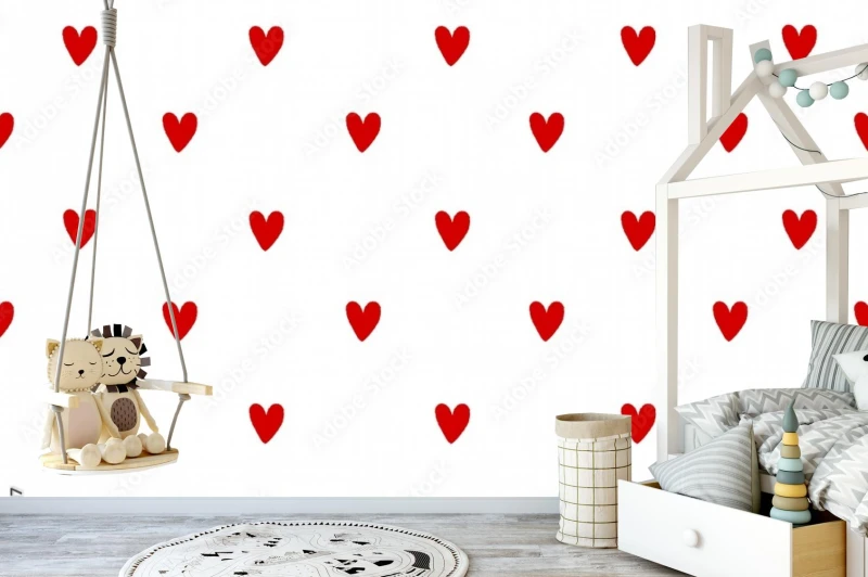 fototapeta wzor serca bez szwu heart
