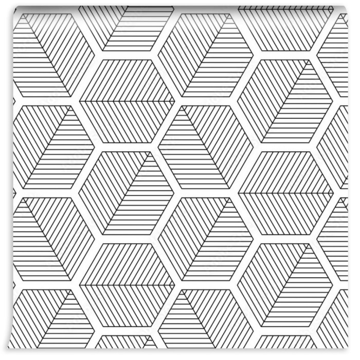 fototapeta abstrakcyjna geometryczna czarno biala moda hipster
