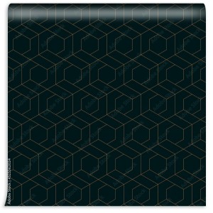 fototapeta abstrakcyjna linia w ksztalcie trapezu szesciokatnego geometryczna