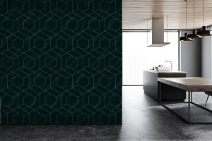 fototapeta abstrakcyjna linia w ksztalcie trapezu szesciokatnego geometryczna