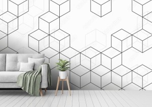 fototapeta abstrakcyjne tlo z przecinajaca sie geometria