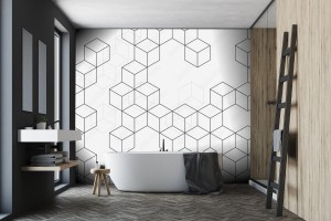 fototapeta abstrakcyjne tlo z przecinajaca sie geometria