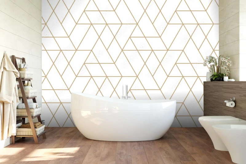 fototapeta abstrakcyjny bezszwowy geometryczny wzor minimalnej siatki