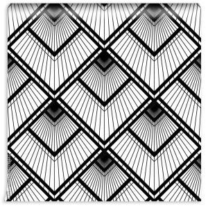 fototapeta art deco czarno biale
