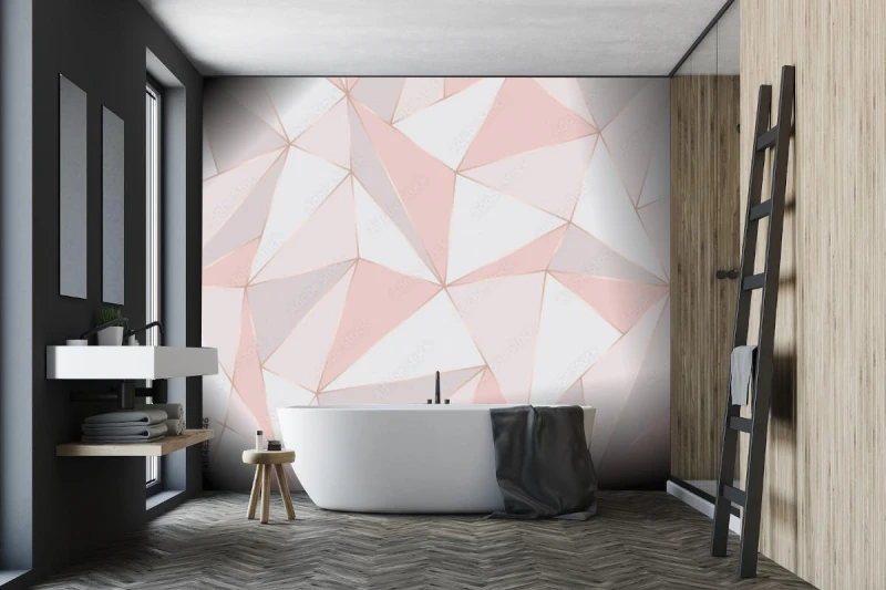 fototapeta geometryczny wzor streszczenie tlo wielokata tr