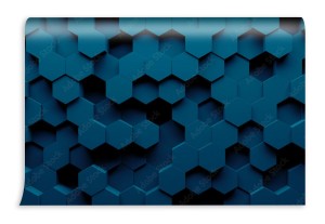 fototapeta streszczenie tlo geometrii szesciokata renderowania 3d
