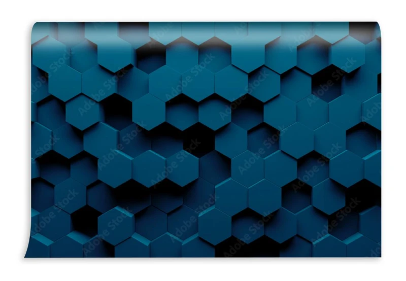 fototapeta streszczenie tlo geometrii szesciokata renderowania 3d